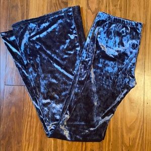 Velvet bell bottoms
